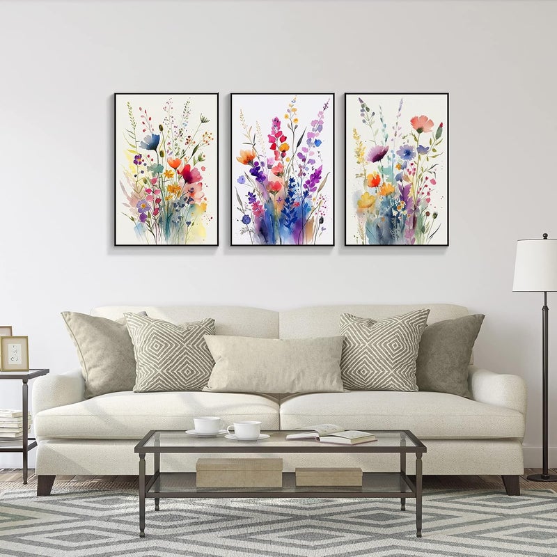 DFAIUY Floral Botanical Canvas Wall Art Set - Image 4