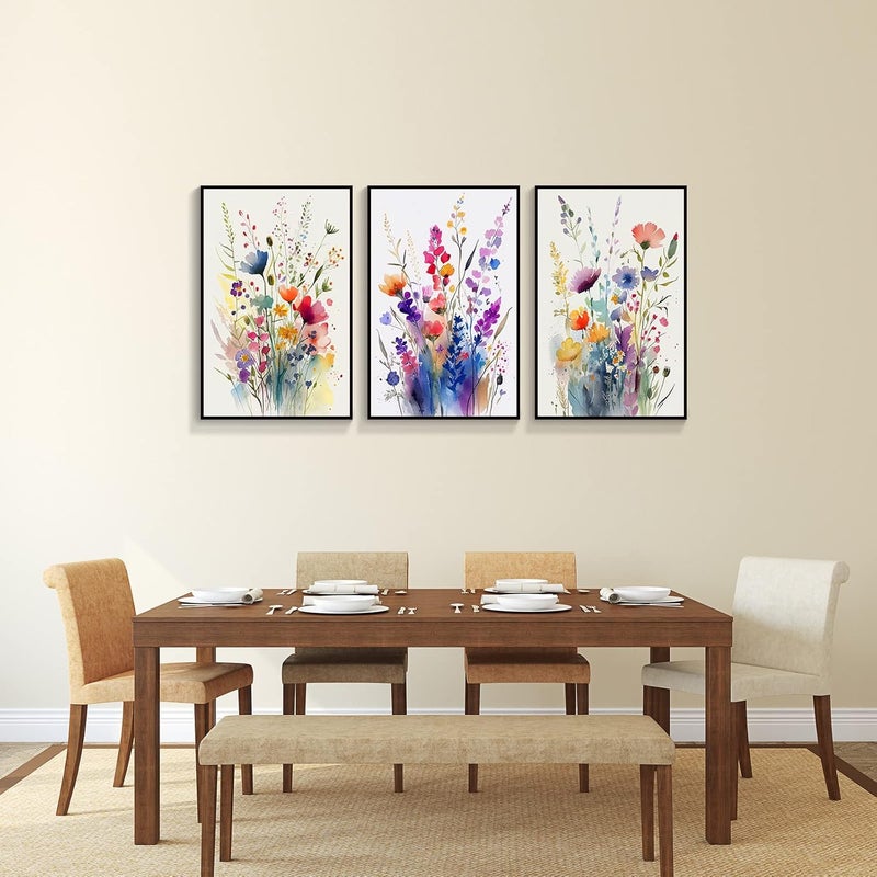 DFAIUY Floral Botanical Canvas Wall Art Set - Image 2