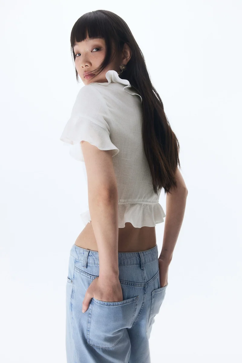 H&M Flounced blouse