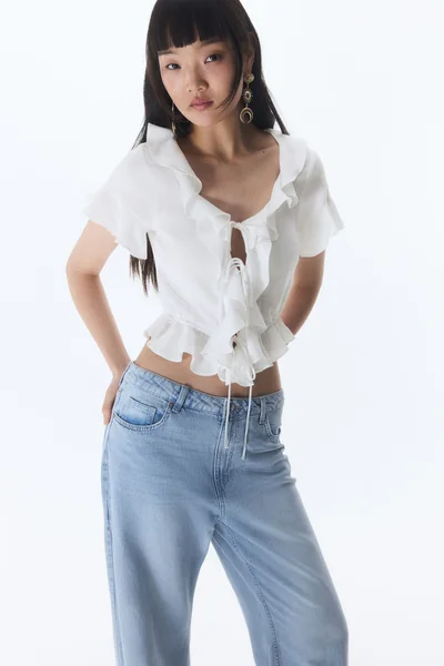H&M Flounced blouse