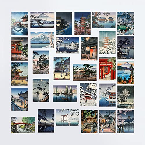 EDENMS Tsuchiya Koitsu Art Postcards, Famous Painting Japanese Artwork Post Cards Bulk Pack(30 Pack), Aesthetic wall art prints decor, Postcards Poster for School Students Teacher Thank You Note Cards - Image 1