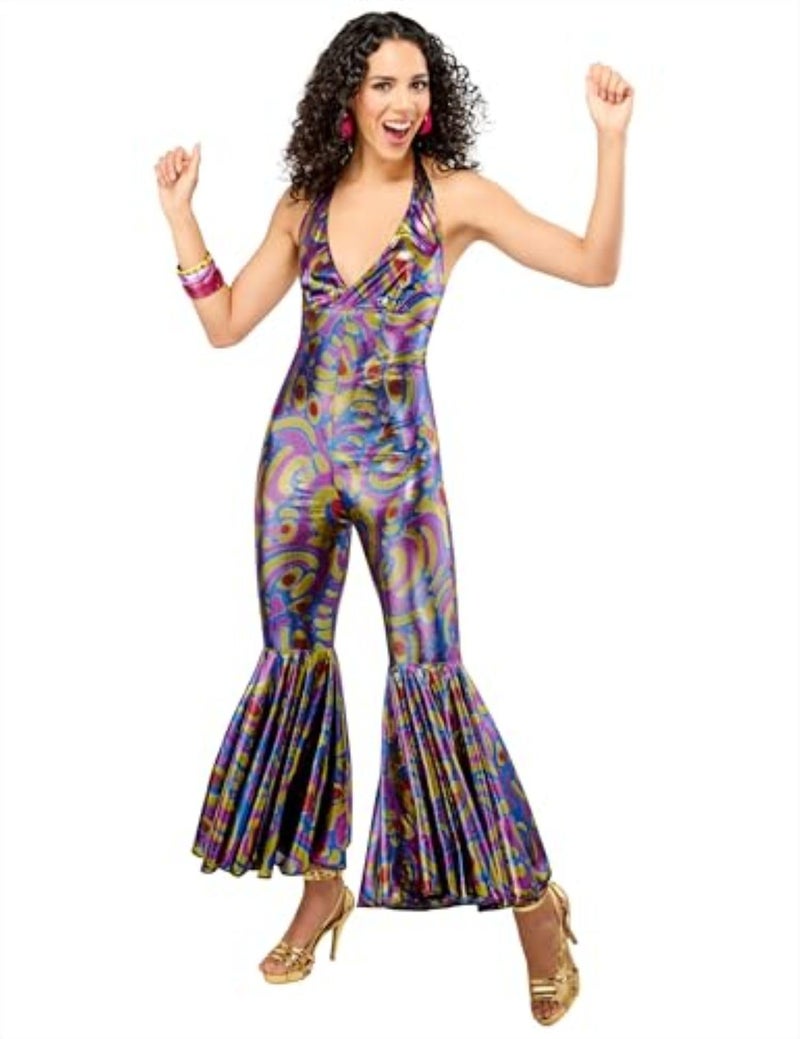 Rubies Forum Novelties Disco Dancer Women's Costume for Themed Parties and Halloween, Medium/Large - Image 1