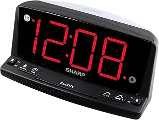 Sharp LED Digital Alarm Clock Ã¢â‚¬â€œ Simple Operation - Easy to See Large Numbers, Built in Night Light, Loud Beep - Image 1