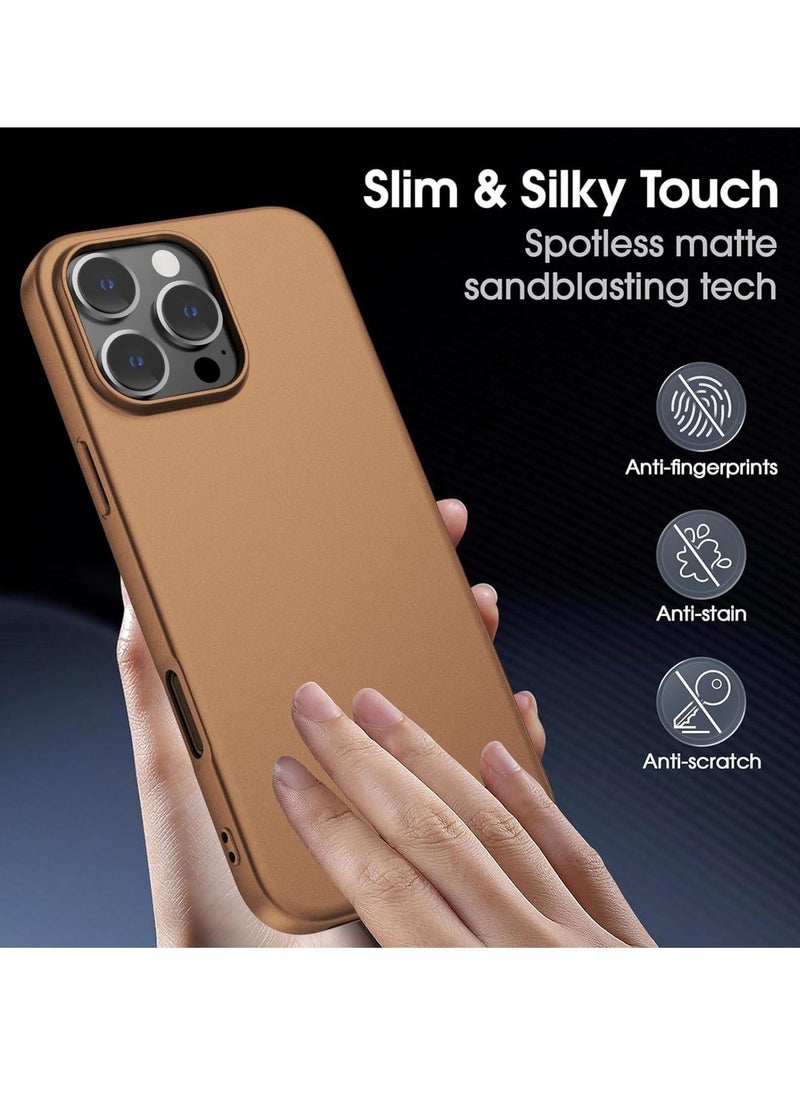 JAJEEK "Ultra-Thin Matte Titanium iPhone 16 Pro Max Case – Shockproof, Anti-Scratch with Camera Lens & Screen Protectors" - Image 2