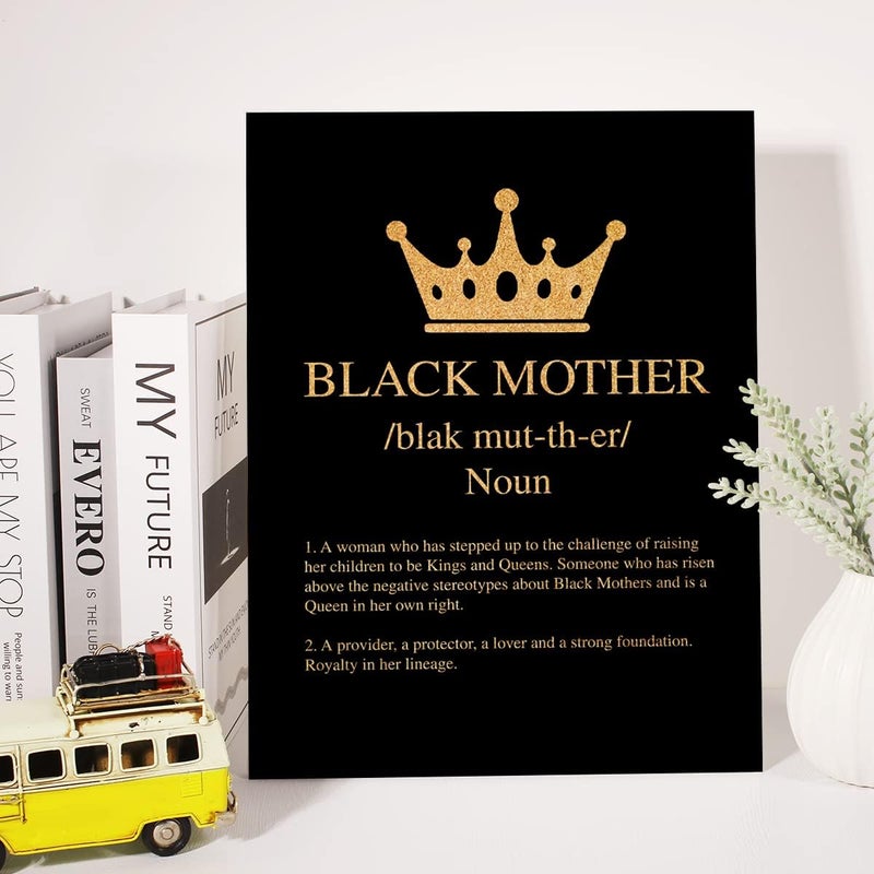 JerLoe Black Mother Canvas Wall Art - Image 4