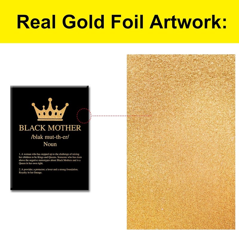 JerLoe Black Mother Canvas Wall Art - Image 3
