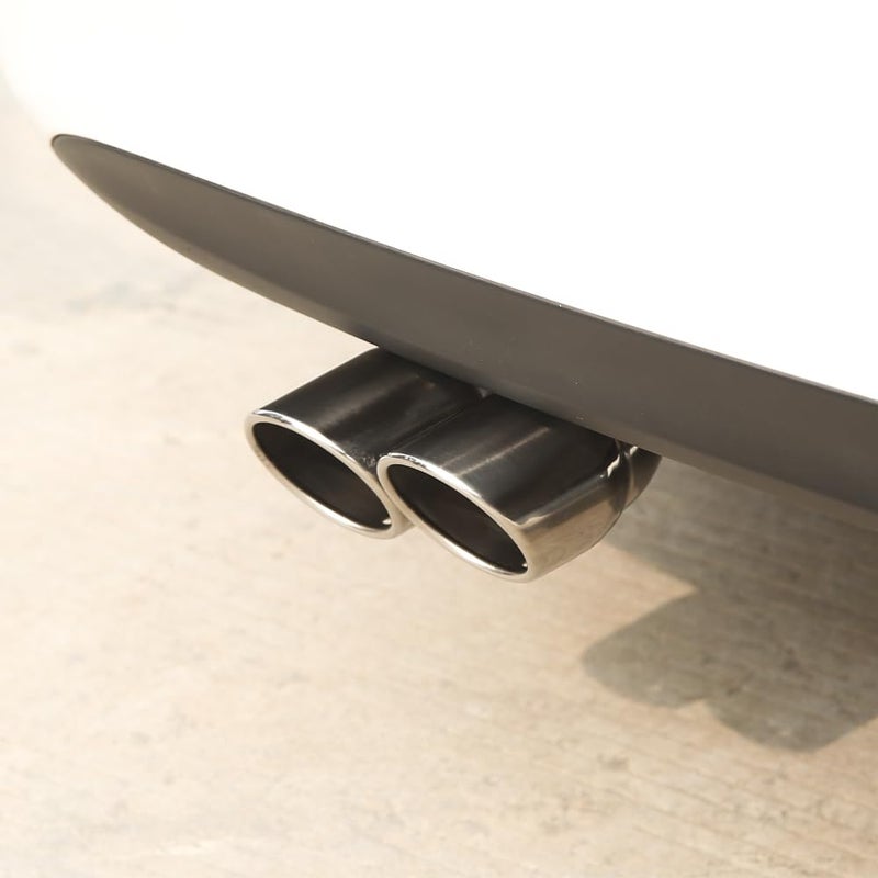 FAIZJUNBEN 3 inch exhaust tip, universal stainless steel exhaust tailpipe dual tailpipe slant for most cars - Image 5
