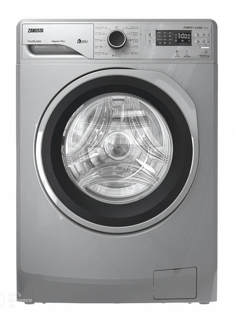 ZANUSSI Perlamax Washing Machine, 8 Kg, Silver - ZWF8240SX5 