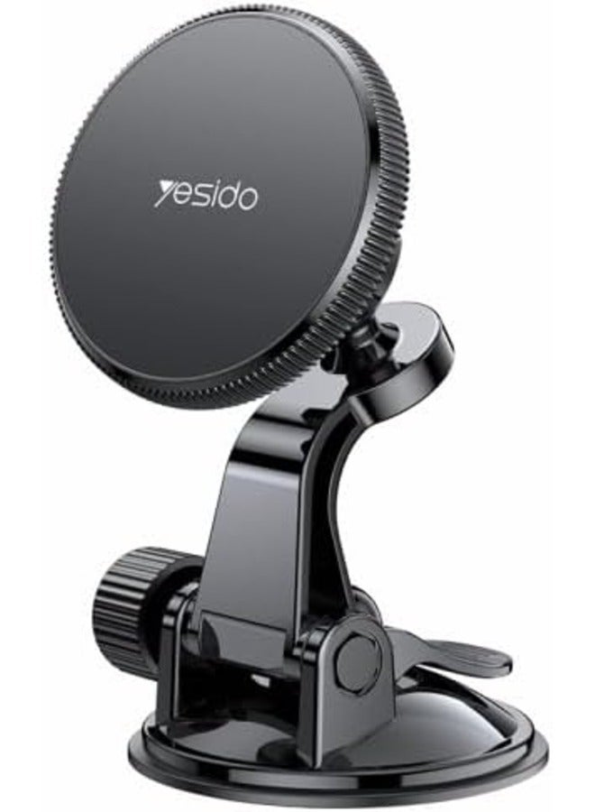ELTRAZONE "C177 Mini MagSafe Magnetic Car Holder – Compact Suction Cup Mount for iPhone and Magnetic Devices" - Image 1