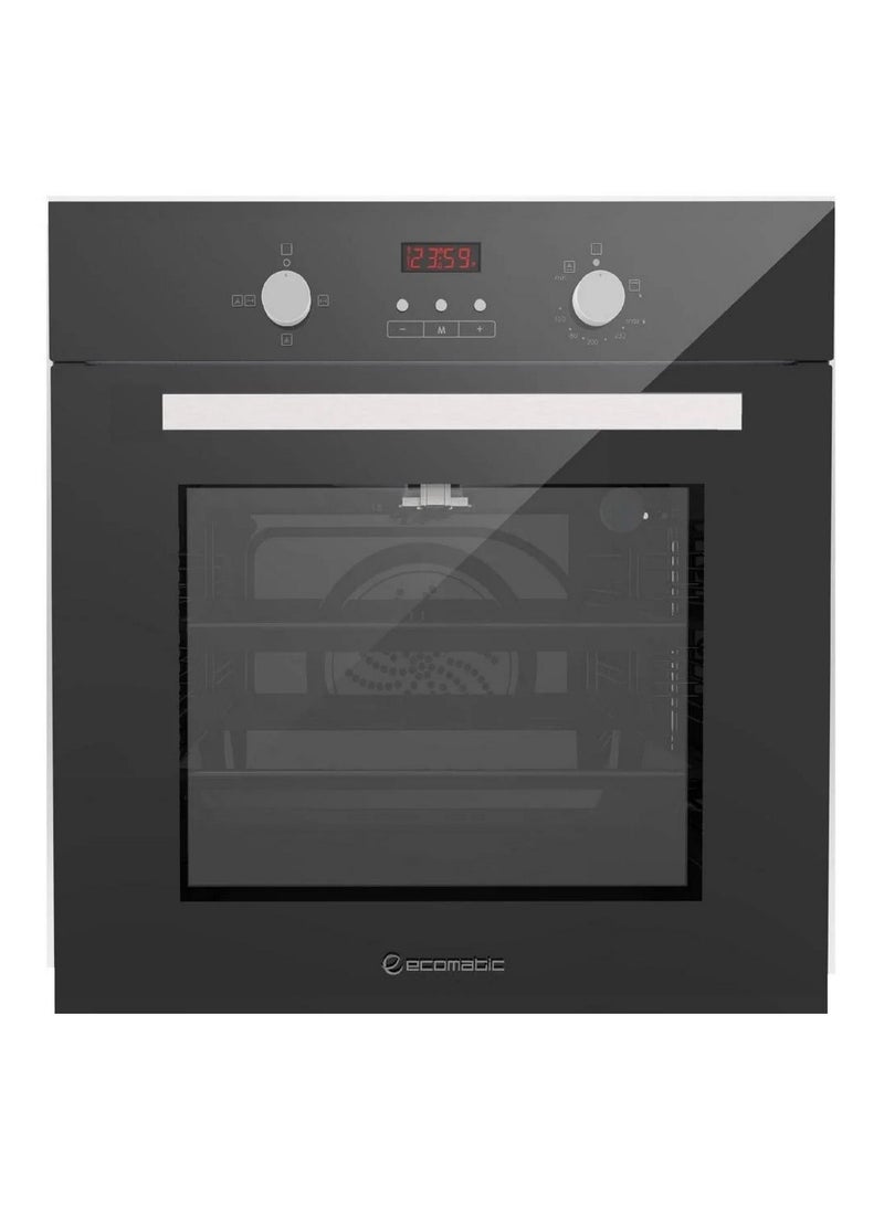 Ecomatic Ecomatic Gas oven with 67 liter gas grill and heat distribution fan 60 cm Black - G6404GTD 