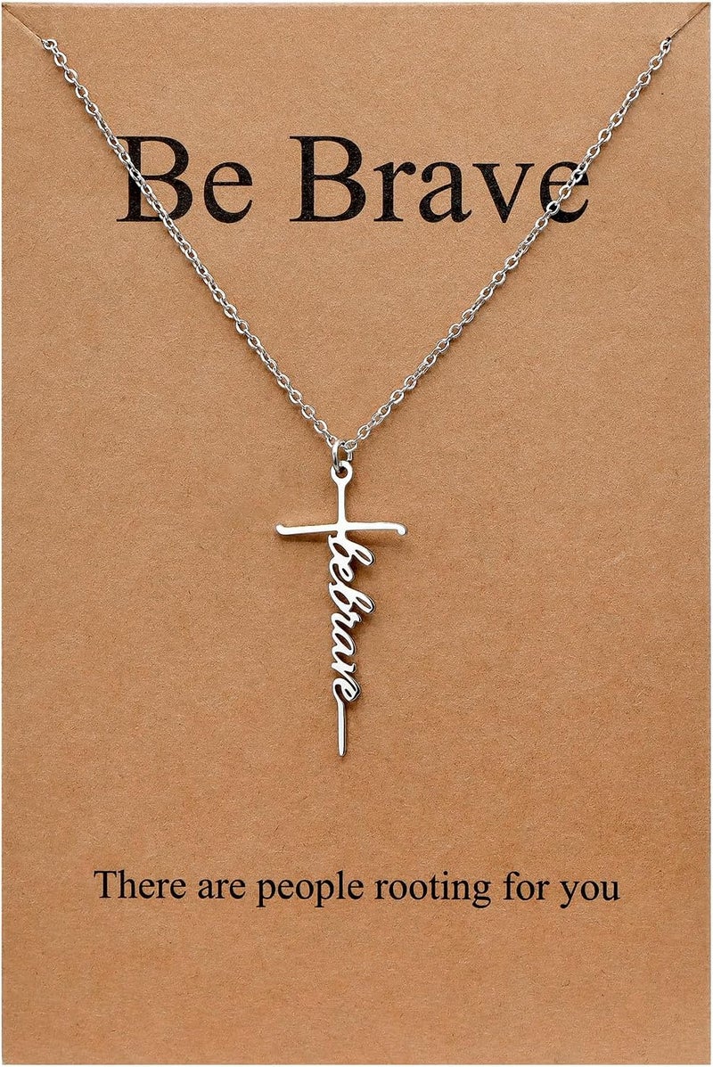 Lcherry Faith Cross Pendant Necklace for Women Religious Christian Jewelry Mother's Day Gifts for Women - Image 1