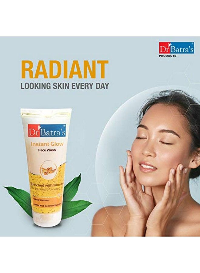 Dr Batra's Instant Glow Face Wash Enriched With Turmeric For Healthy & Glowing Skin 50 Gm (Pack Of 4) - Image 5