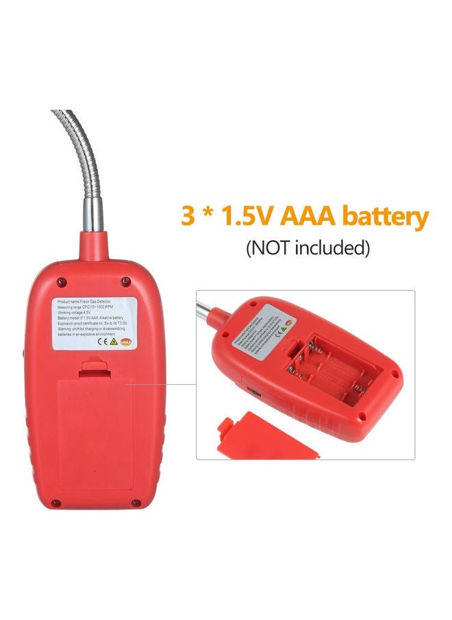 NIBEMINENT Freon Gas Digital Tester Red/Silver 24x5.50x15cm  - Image 2