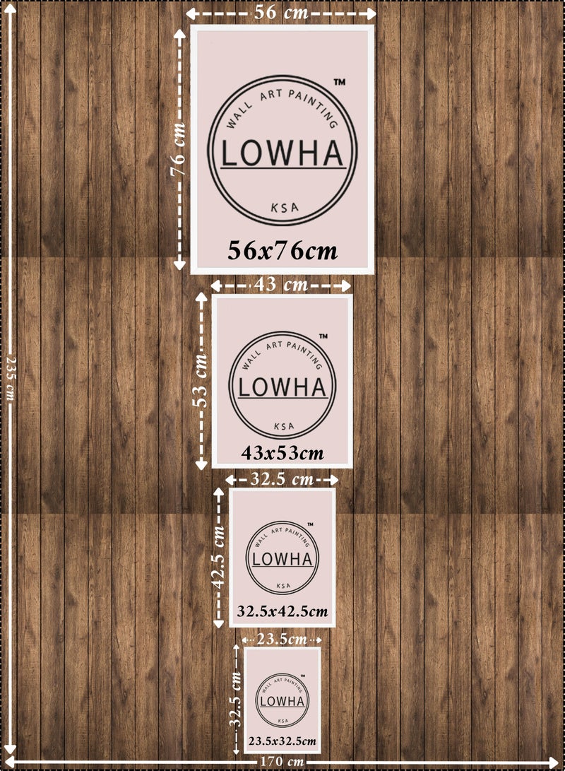 LOWHA Framed Wall Art with Power Of Palestine Printed Painting Poster, For Home, Room, Office Decor - Image 2