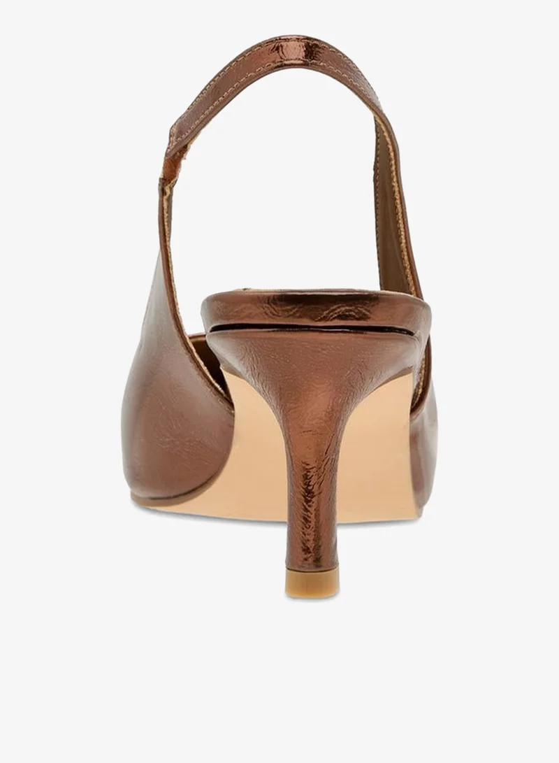 Celeste BROWN Women Stiletto Heel Slingback Shoes for Women | Best Price UAE