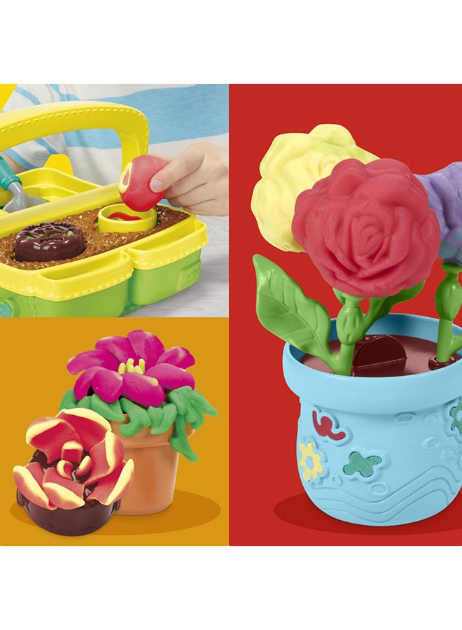 Play-Doh مجموعة ألعاب حديقة الزهور المتفتحة من بلاي دو، لعب تخيلي في الطبيعة، فنون وحرف للأطفال من عمر 3 سنوات فما فوق - Image 2