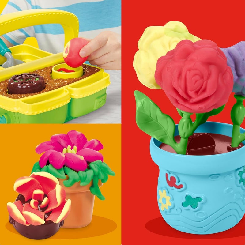 Play-Doh مجموعة ألعاب حديقة الزهور المتفتحة من بلاي دو، لعب تخيلي في الطبيعة، فنون وحرف للأطفال من عمر 3 سنوات فما فوق - Image 3