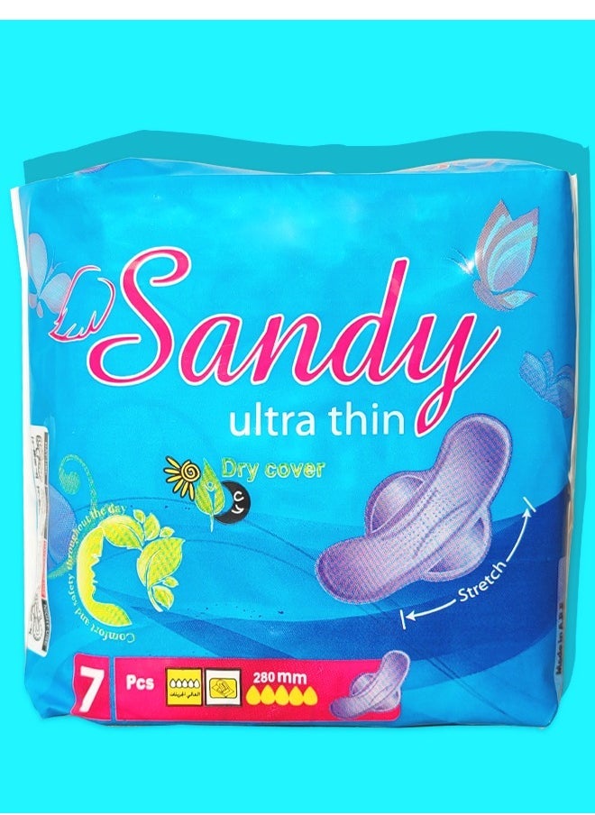 Sandy Ultra Thin Stretch 280mm Pads 7 Pcs - Image 2