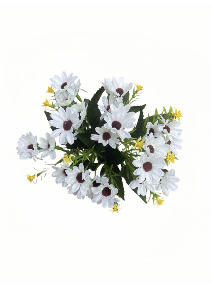2-piece artificial daisy bouquet, heat-resistant, UV-resistant, maintenance-free, suitable for home decoration, Eid al-Fitr gifts, Eid al-Adha, weddings and hotels, etc. - Image 2