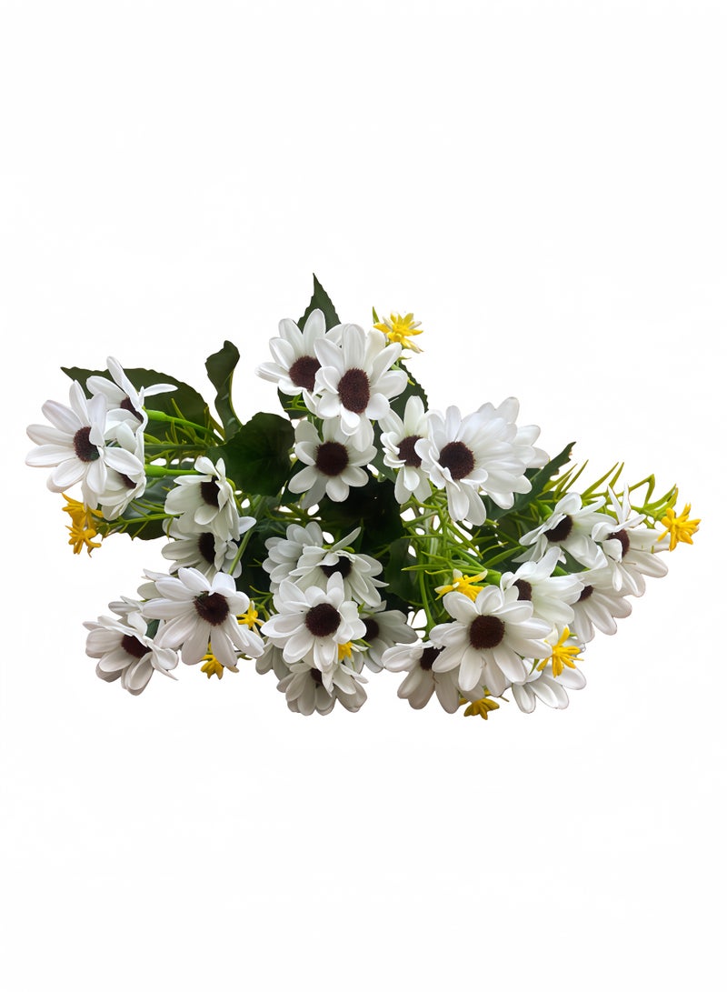 2-piece artificial daisy bouquet, heat-resistant, UV-resistant, maintenance-free, suitable for home decoration, Eid al-Fitr gifts, Eid al-Adha, weddings and hotels, etc. - Image 3