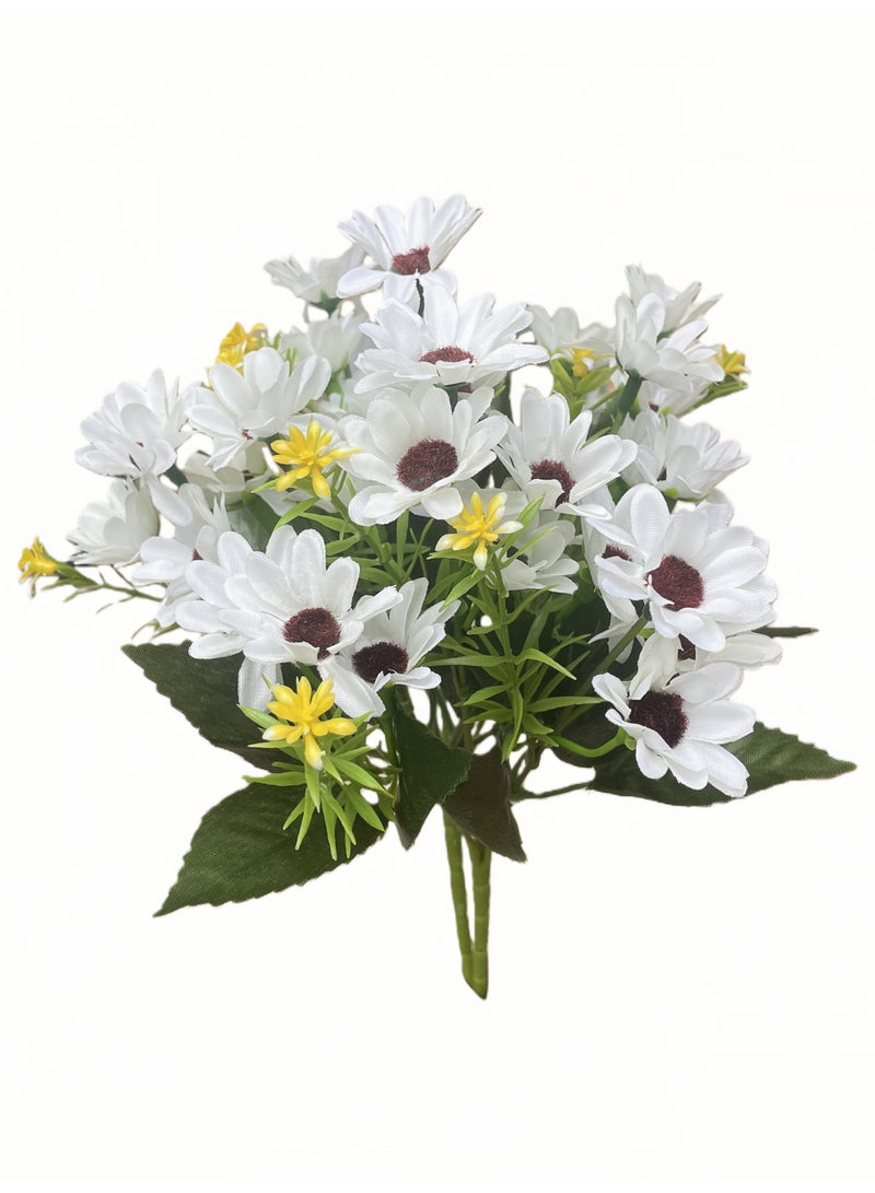 2-piece artificial daisy bouquet, heat-resistant, UV-resistant, maintenance-free, suitable for home decoration, Eid al-Fitr gifts, Eid al-Adha, weddings and hotels, etc. - Image 5