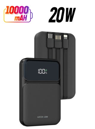 Black-10000 with 3 Integrated Cables