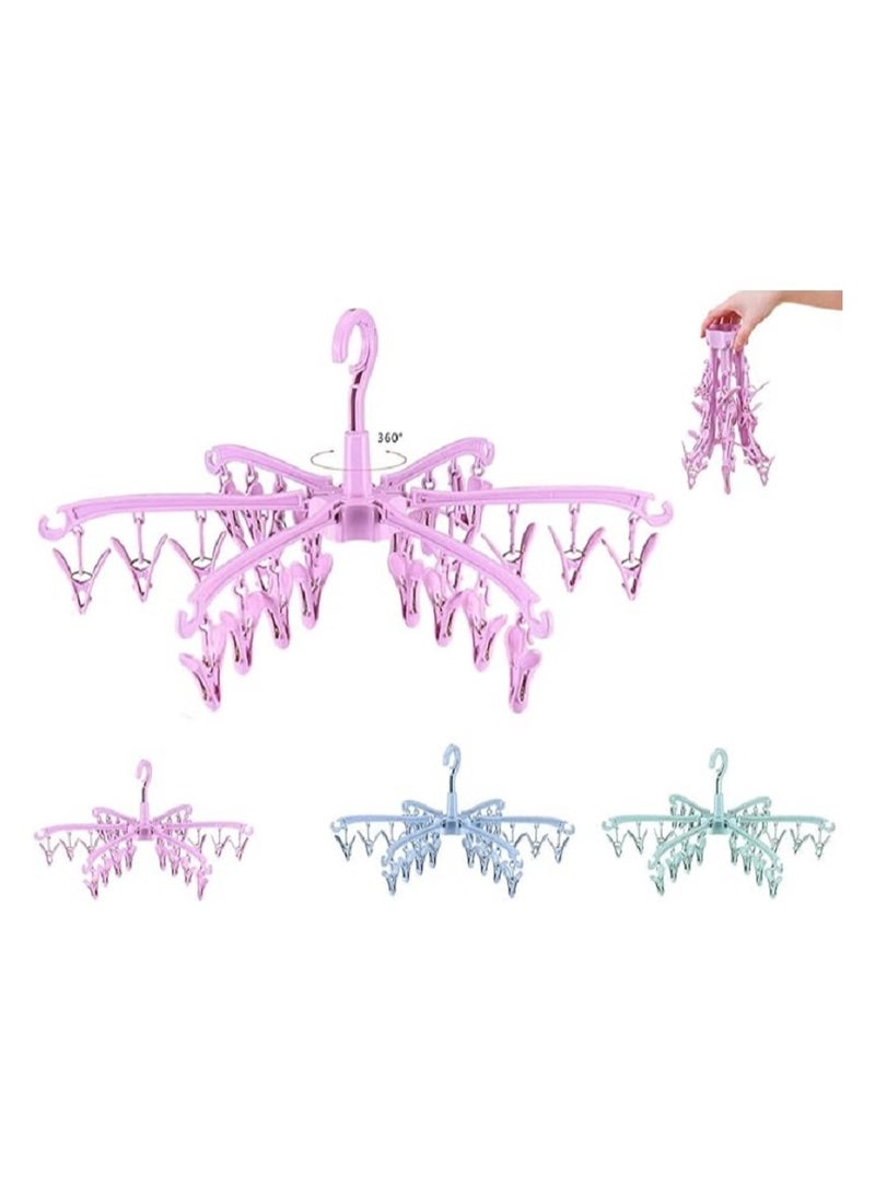 منشر غسيل حمام للملابس الداخلية - بلاستيك لون عشوائي - Image 1