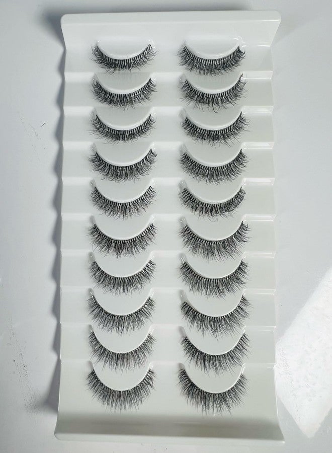ADITION Eyelashes For Women & Girls 1 Pairs Pro Eyelashes-You Complete Me | Natural Look | Party Look |Black Color| Eye Lashes (set of 10 pirs) (5DY14) - Image 1