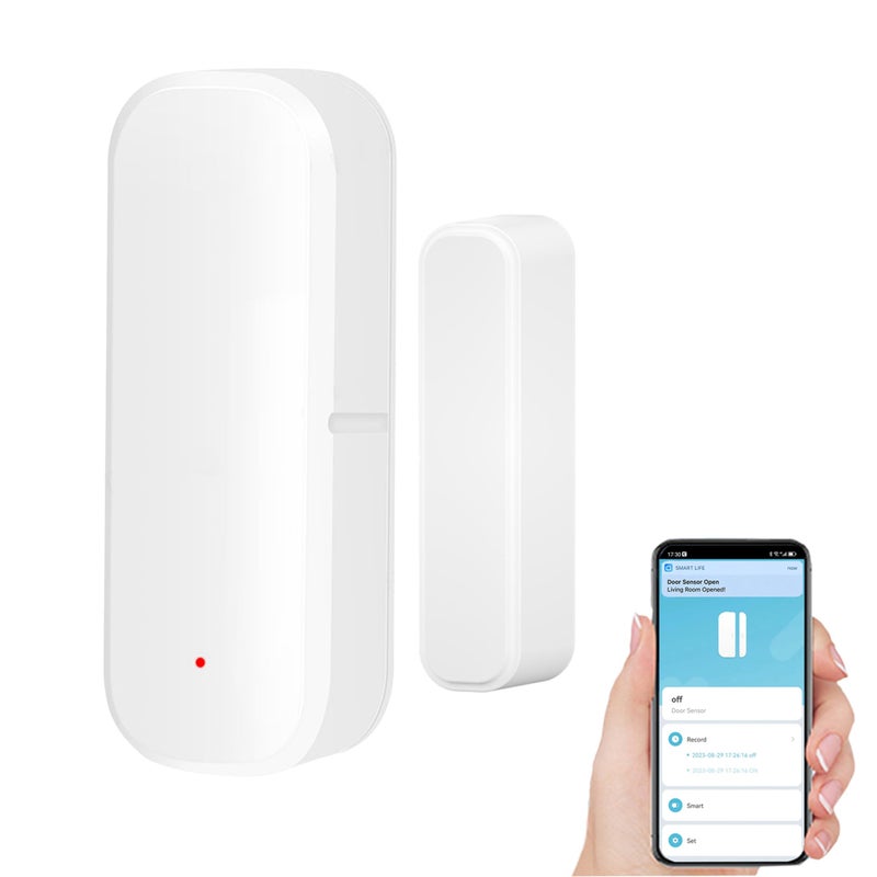 Gaoducash Smart WiFi Door Sensor: Wireless Window Sensor with App Notification Alert, Tuya Door Open Contact Sensor for Home Security, No Hub Required, Compatible with Alexa Google Assistant - Image 1
