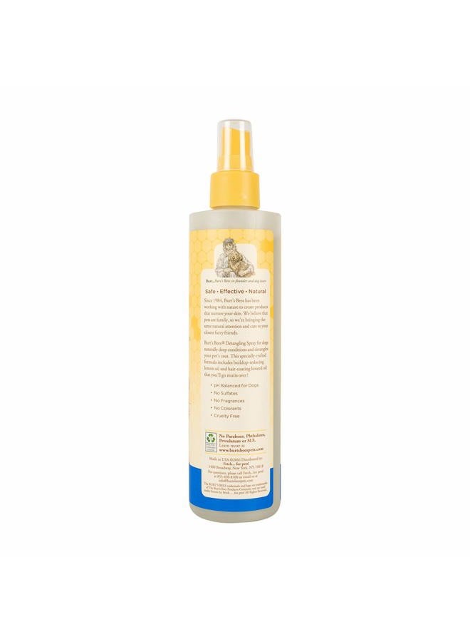 Burt's Bees for Pets Dogs Natural Detangling Spray With Lemon and Linseed | Dog and Puppy Fur Detangler, 10 Ounces (FF5777) - Image 2