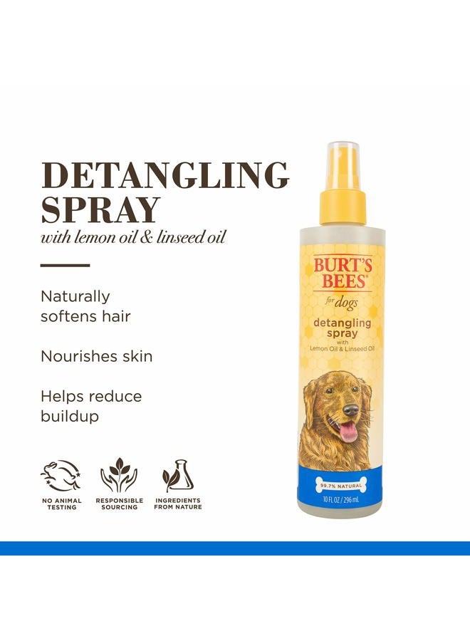 Burt's Bees for Pets Dogs Natural Detangling Spray With Lemon and Linseed | Dog and Puppy Fur Detangler, 10 Ounces (FF5777) - Image 4