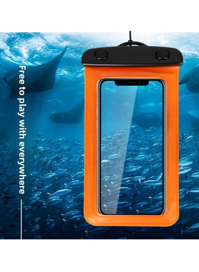 general Mobile Phone Waterproof Bag Touchscreen Swimming Equipment Rider Universal Mobile Phone Bag With Strap Sealed Transparent Diving Case New-Color:Rose Red 【large Size Universal】 - Image 5