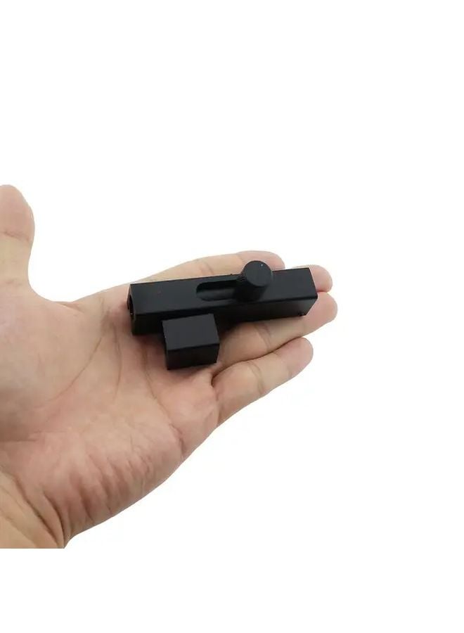 3 Inch Black Aluminum Slide Bolt Latch Touch Remote Control For Bedroom Bathroom - Image 5