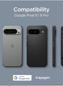Spigen جراب Liquid Air لهاتف Google Pixel 9 / جراب Pixel 9 PRO - أسود غير لامع  - Image 2