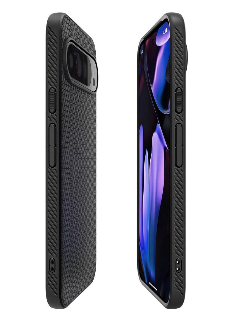 Spigen - جراب Liquid Air لهاتف Google Pixel 9 / جراب Pixel 9 PRO - أسود غير لامع - Image 1