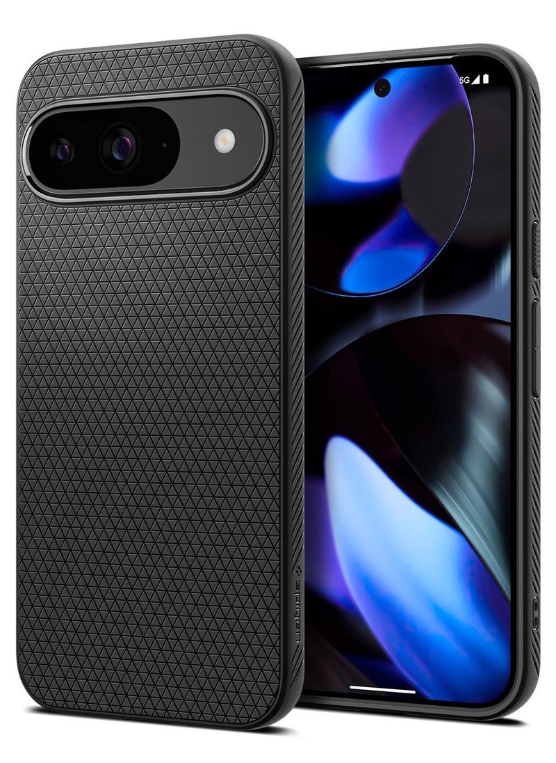 Spigen - جراب Liquid Air لهاتف Google Pixel 9 / جراب Pixel 9 PRO - أسود غير لامع - Image 1