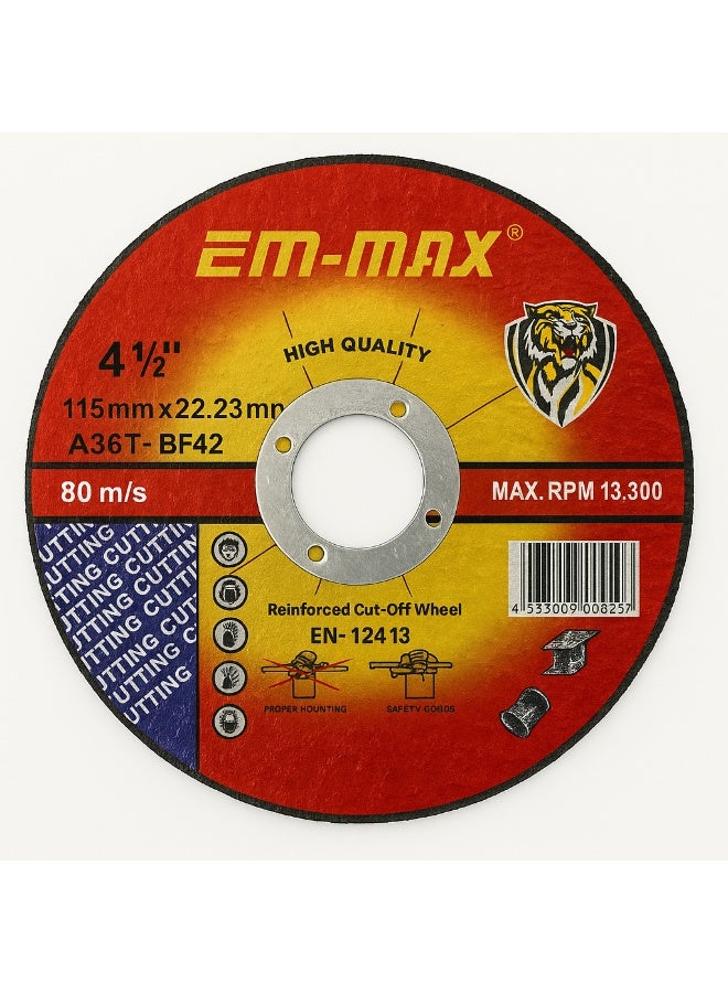 EM-MAX 14" Metal Cutting Disc – 350mm Heavy-Duty Steel & Iron Cut-Off Wheel - Image 3