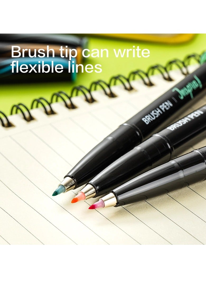 Deli قلم فرشاة ملون 6 قطع - Image 3