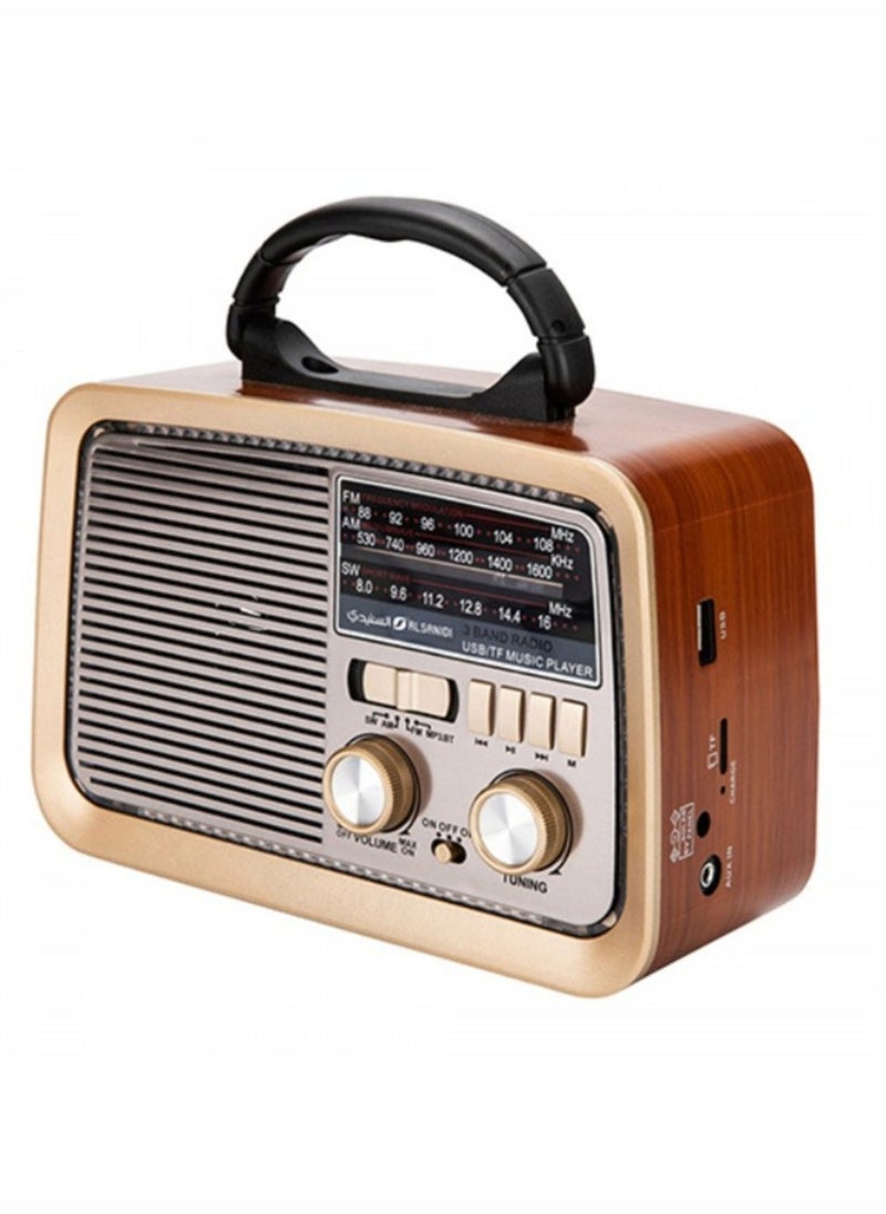 ELTRAZONE - "Classic Portable Radio with Bluetooth Speaker: DENX/DX2427 Brand Dink's" - Image 1