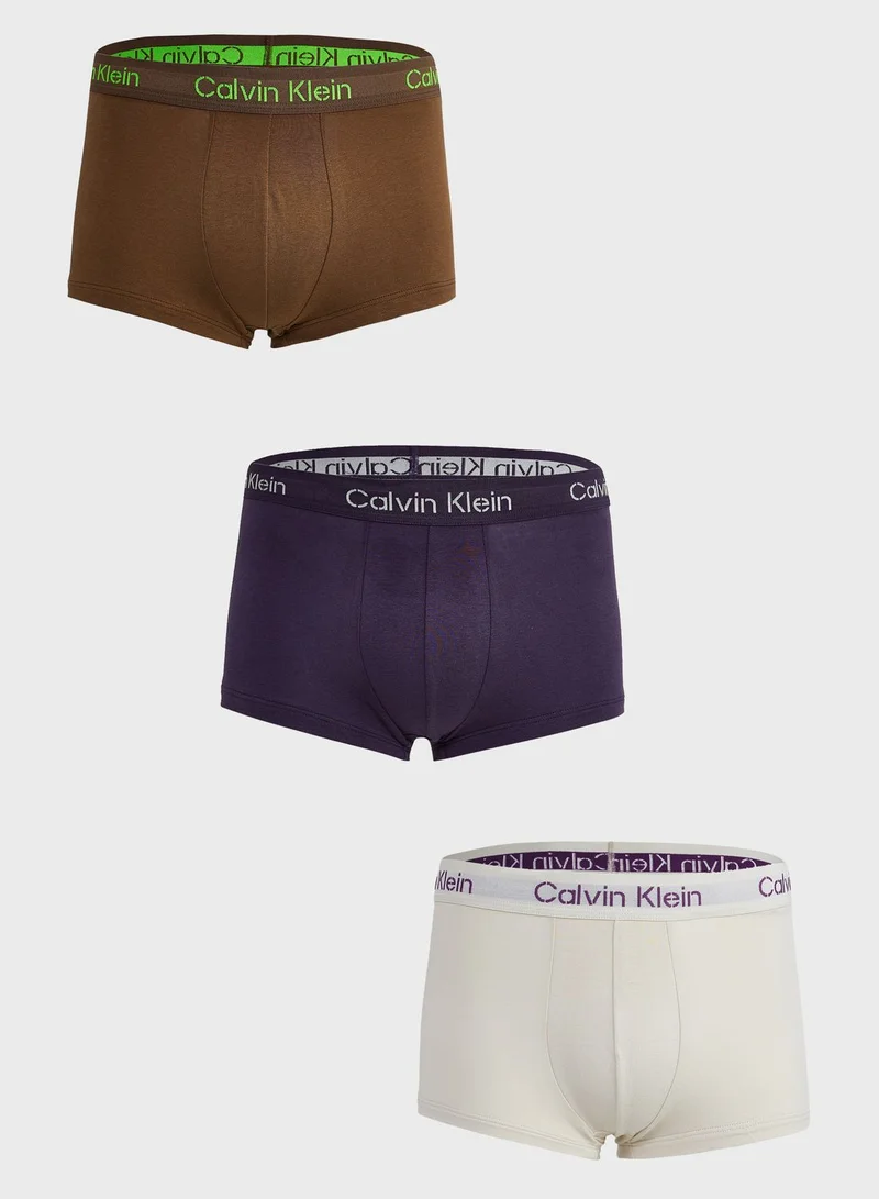 CALVIN KLEIN 3 Pack Assorted Trunks