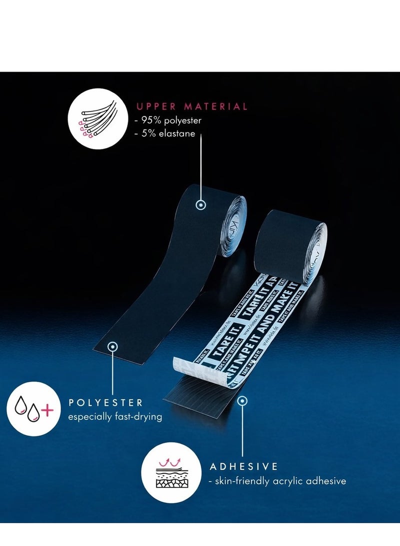 Kintex Fastdry Tape 5 cm x 5 m (Black) - Image 4