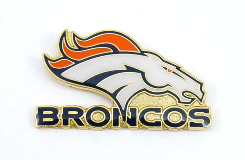 aminco NFL Denver Broncos Team Logo Pin, team color (NFL-PN-001-04)