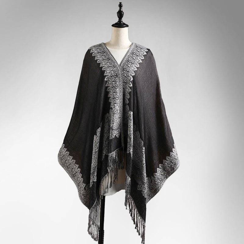 Spring and Autumn Classic Foreign Trade New Fashion All-Season Versatile Women''s Jacquard Paisley Tassel Scarf Shawl Wholesale - Image 3