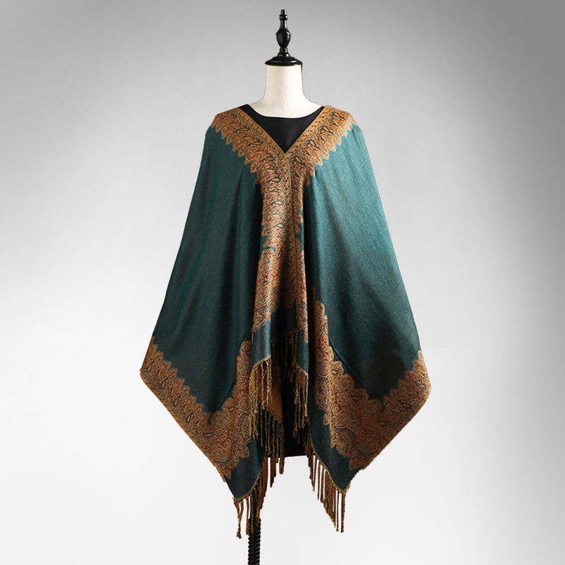 Spring and Autumn Classic Foreign Trade New Fashion All-Season Versatile Women''s Jacquard Paisley Tassel Scarf Shawl Wholesale - Image 1