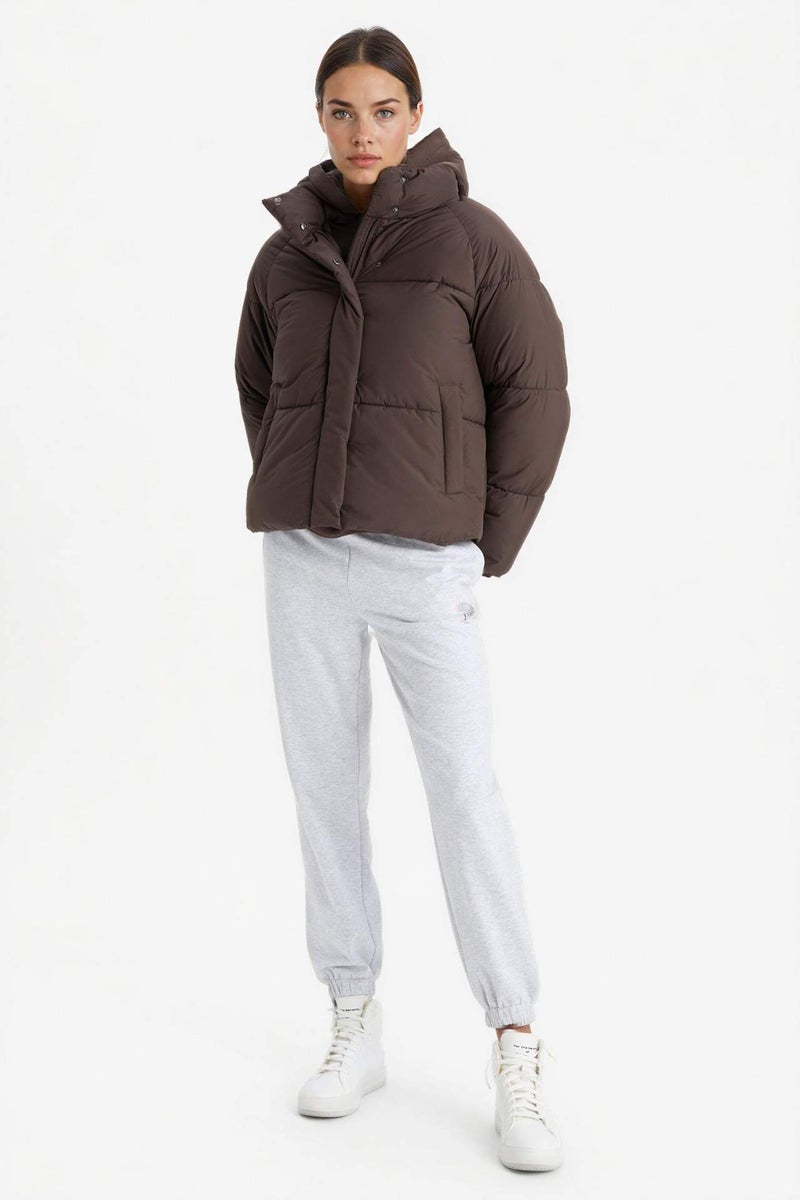 DeFacto Regular Fit Stand Collar Waterproof Puffer Jacket - Image 2