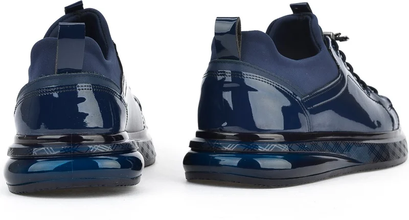 Ziya Men's Vegan Leather Shoes 1511023Z708122 Navy Blue
