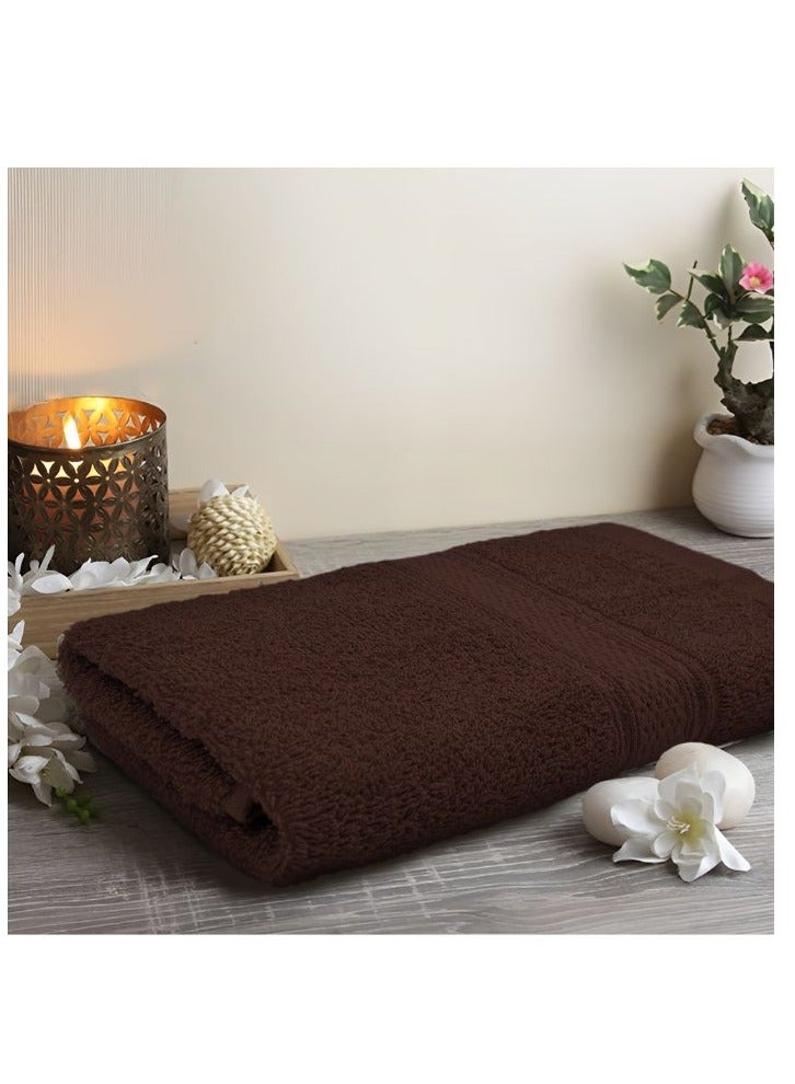 BYFT Daffodil (Brown) Premium Hand Towel (40x60 Cm-Set of 6) 100% Cotton, Highly Absorbent and Quick dry, Hotel and Spa Quality Bath linen with Stripe Diamond Dobby-500 Gsm