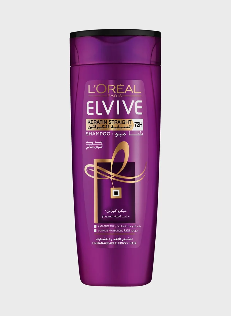L'OREAL PARIS Elvive Keratin Straight Shampoo 400ml