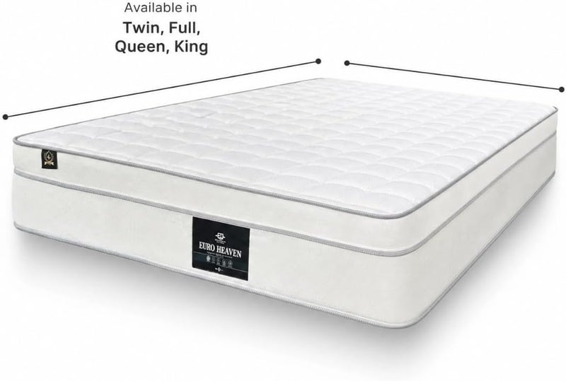 Euro Heaven Hybrid Mattress - King Size (180x200cm) with Cooling Memory Gel, Natural Latex & Pocket Springs - Image 2