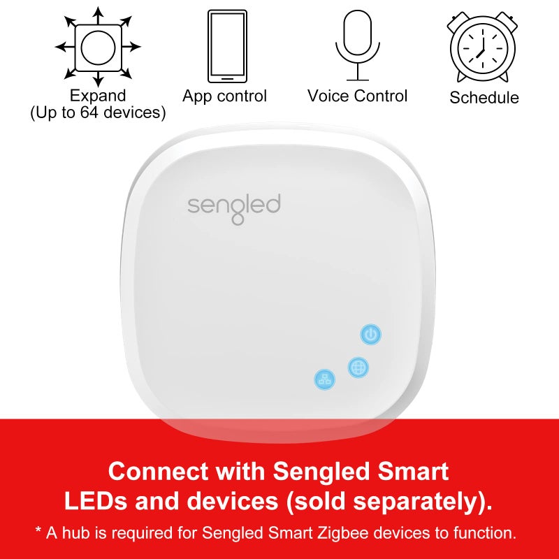 Sengled Use Products, Compatible with Alexa and Google Assistant, Homekit, Siri, Smart Hub, 1 Pack, White - Image 2